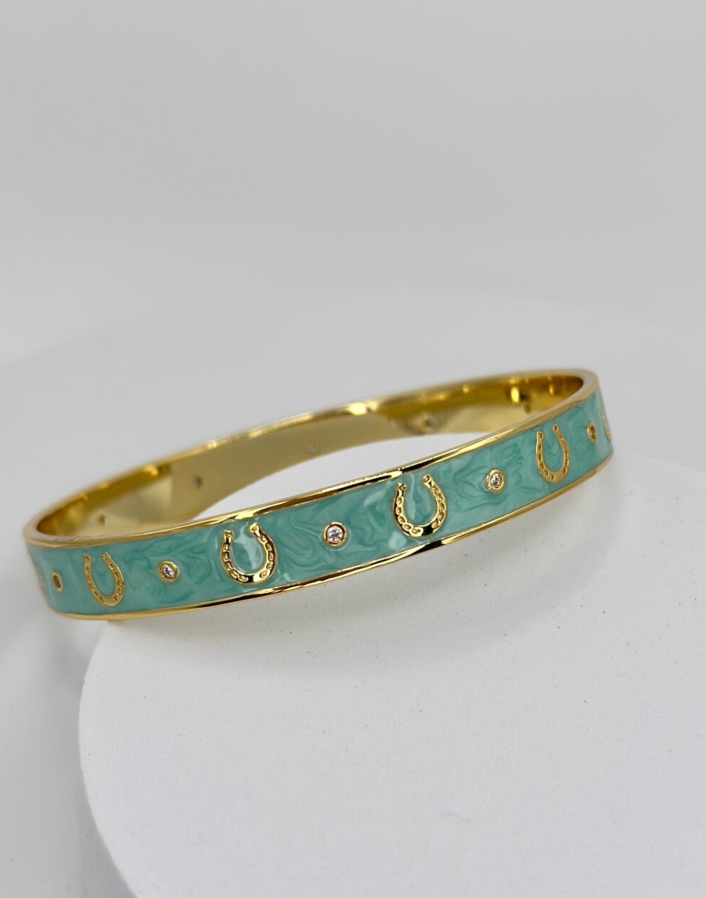 Bracciale Rigido Turchese Oro